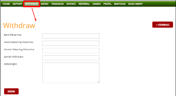 Panduan Withdraw